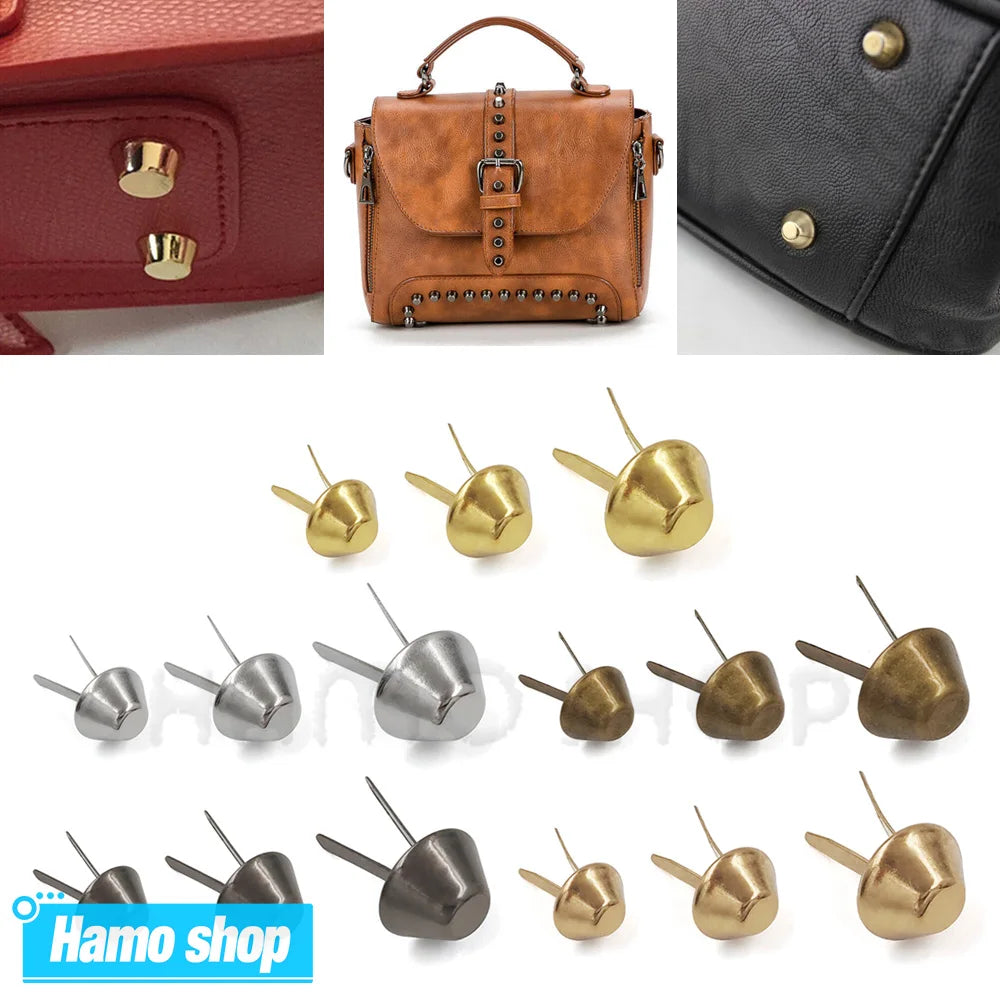 Metal Bag Bottom Rivets for Leather Craft and DIY Projects
