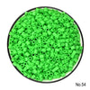 A pile of bright green creative fuse beads used for pixel art puzzles.