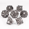 Metal Polyhedral Dice Set for Tabletop RPGs