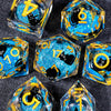 Cat Liquid Core Polyhedral Dice Set with Sharp Edges