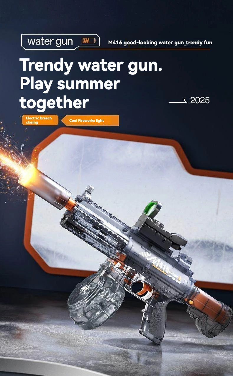 M416 Electric Water Gun with Rapid-Fire Action