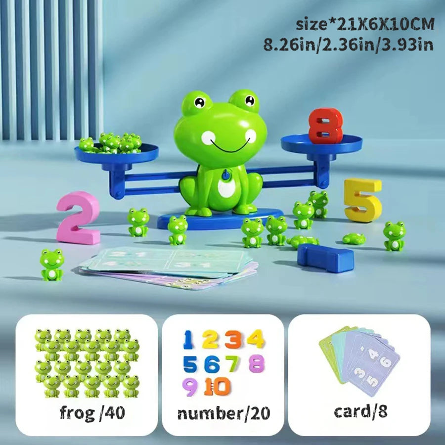 Frog Balance Math Game for Kids – Early Learning Addition & Subtraction Toy