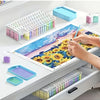 64-Slot Diamond Painting Storage Box with Clear Snap-Lid Containers