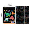 Rainbow Scratch Art Paper Set for Kids – DIY Graffiti & Drawing Activity Book