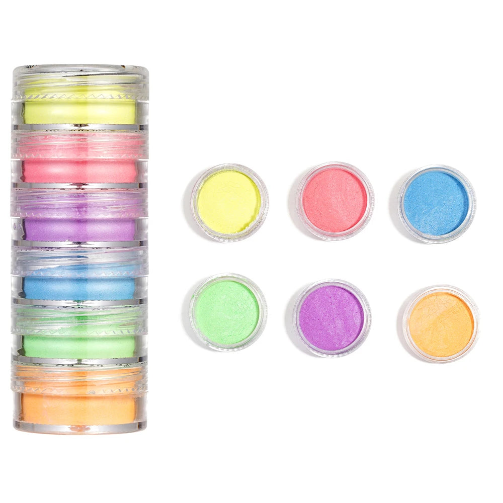 Pearlescent Epoxy Resin Pigment Powder Set (6 Colors)