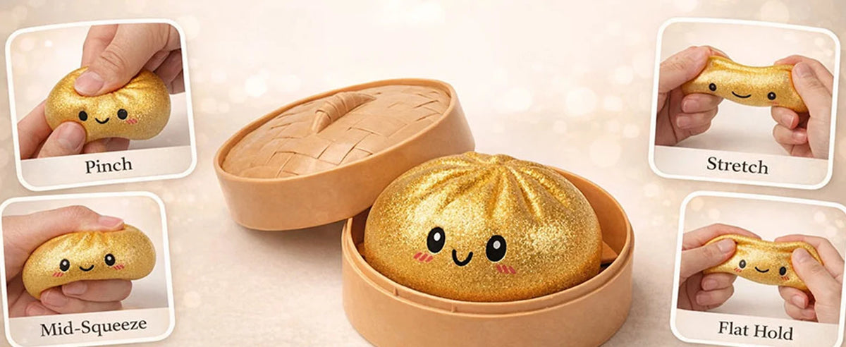 Glitter Dumpling Squishy Stress Relief Toy