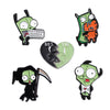 A set of four enamel pins featuring characters from South Park