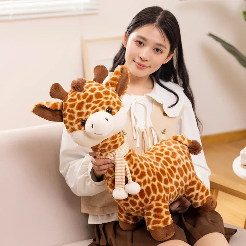 Adorable Giraffe Plush with Scarf