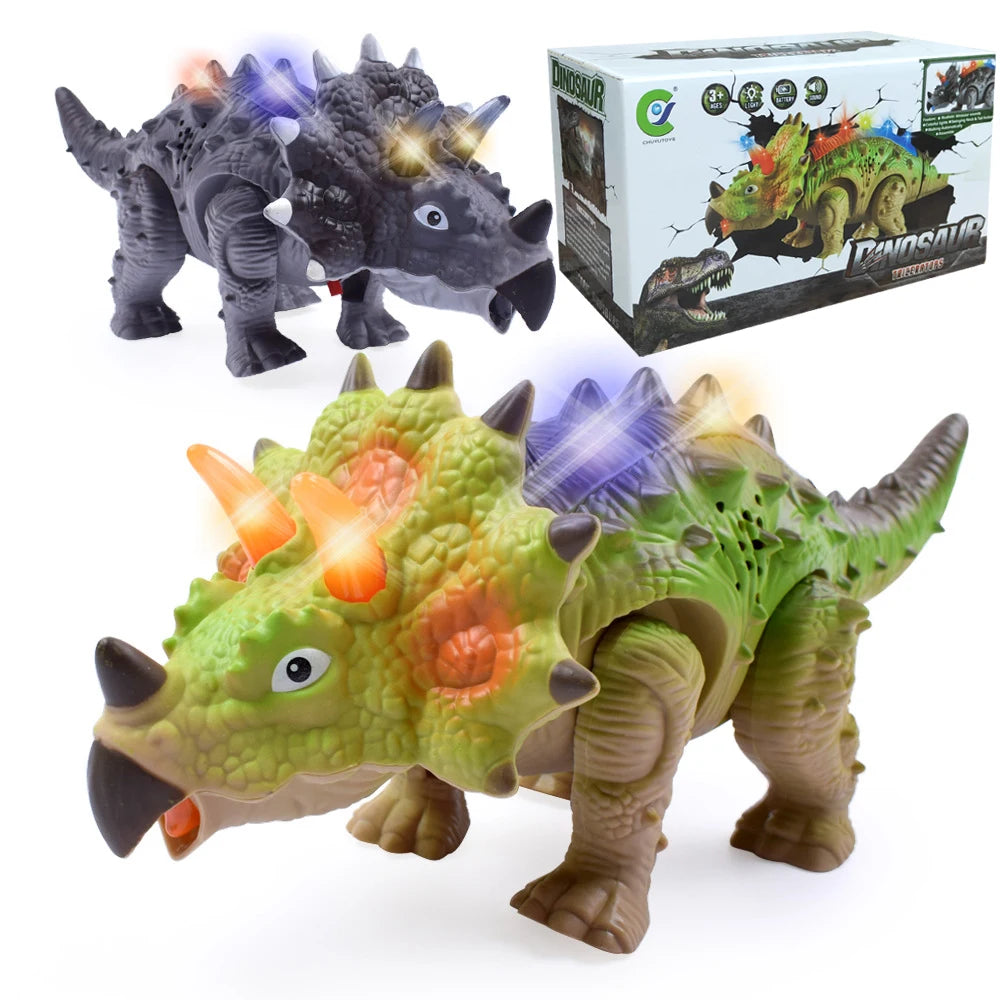 Interactive Walking T-Rex Dinosaur Toy with Lights and Sounds