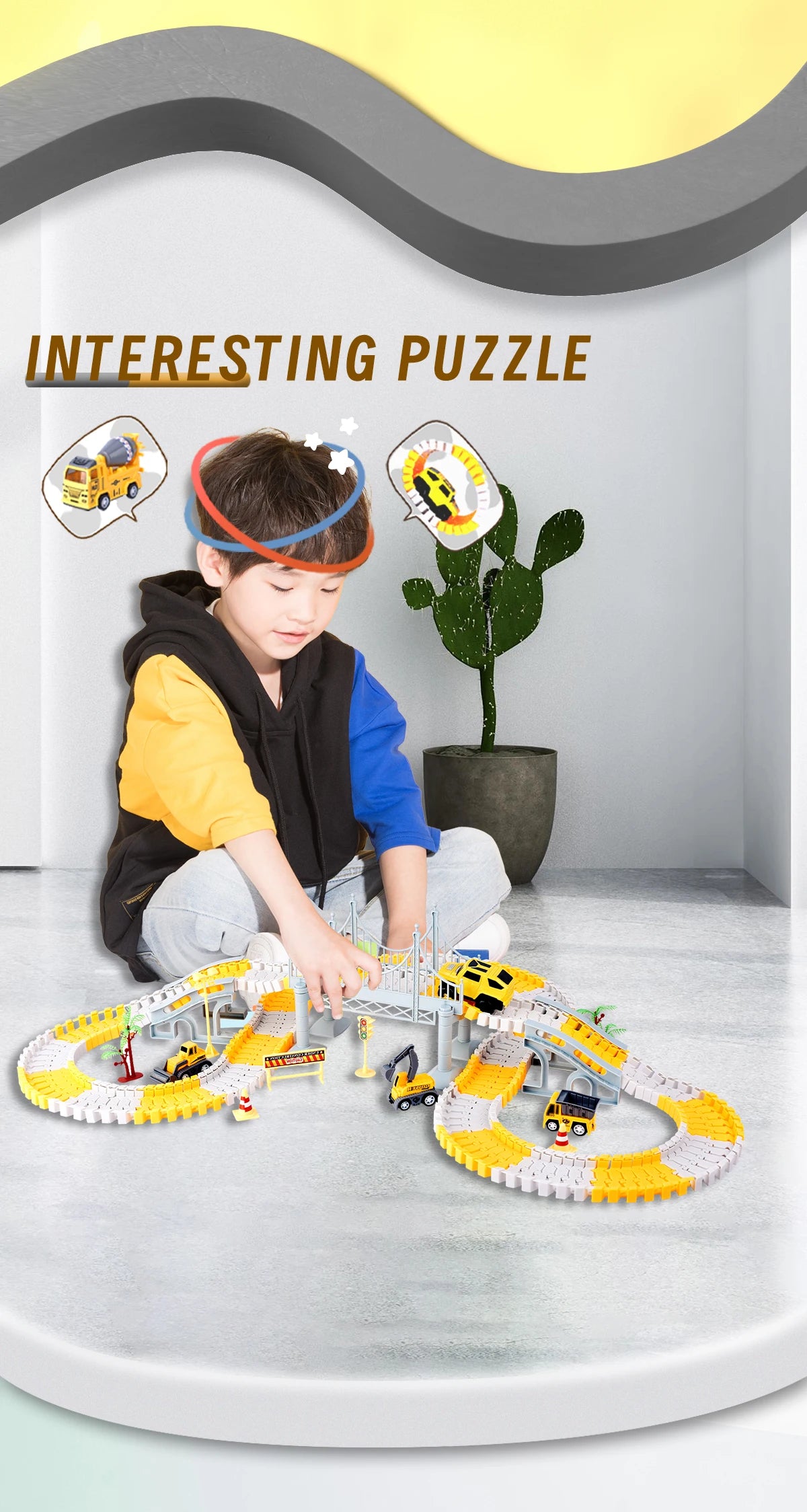 DIY Electric Track Car Building Set
