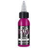 A bottle of KVM Fuschia tattoo ink for permanent makeup and body art.