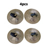 Four mini copper finger cymbals used for belly dance and percussion