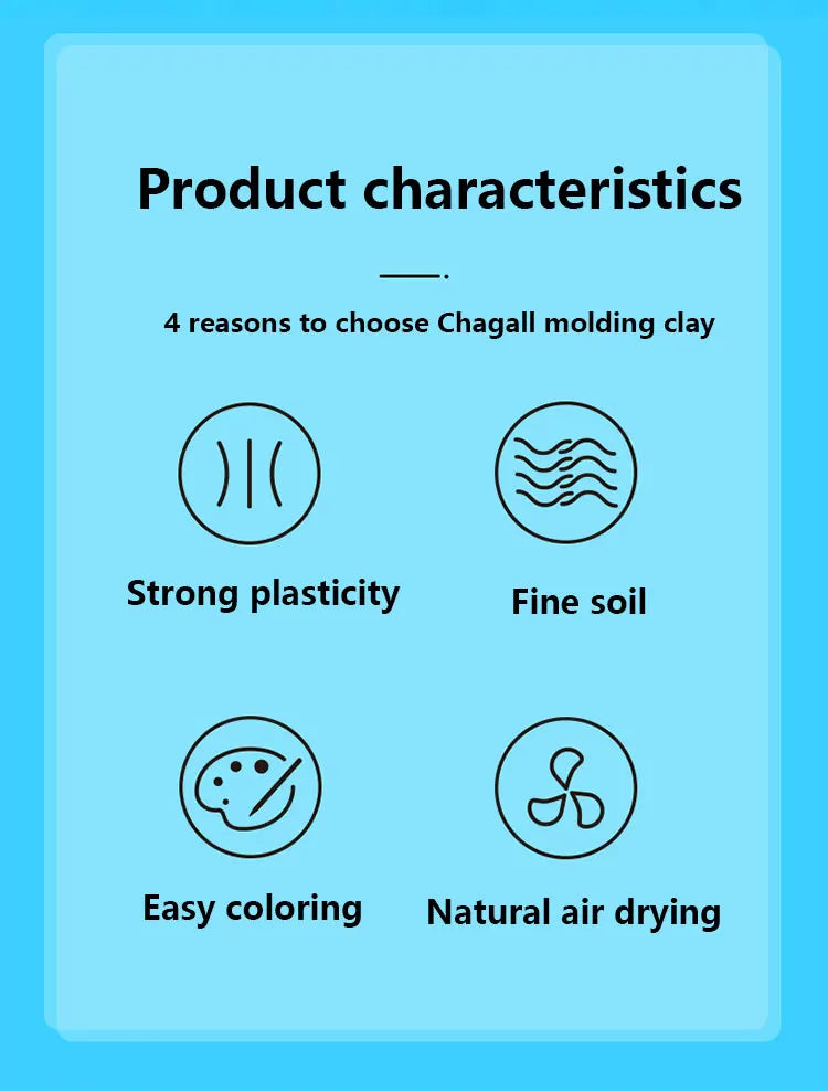 Creative Air-Dry Clay Craft Kit for Handmade Art Projects