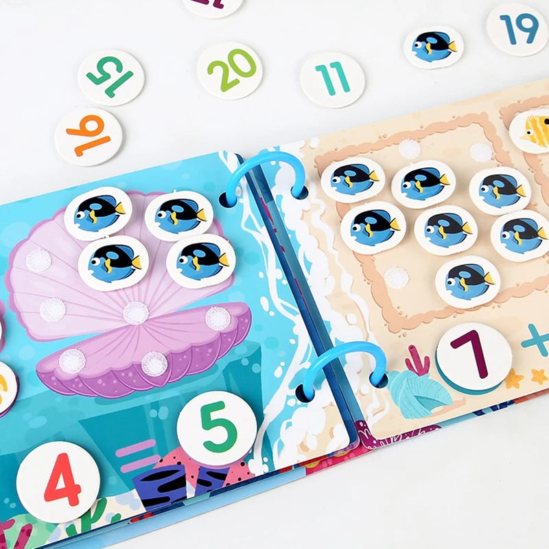 Montessori Toddler Busy Book with Matching Games