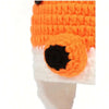 Handmade crochet newborn fox costume in orange and black for baby photography