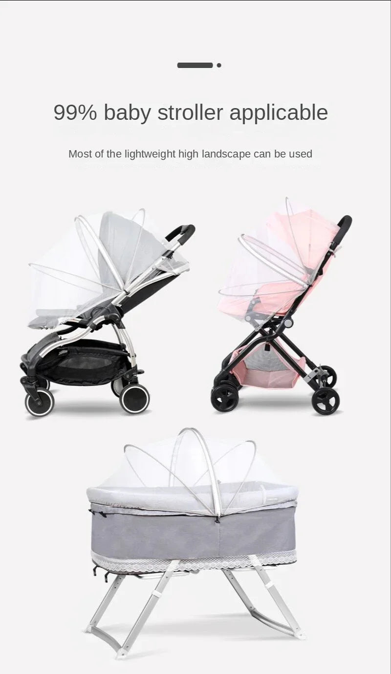 Universal Mosquito Net Cover for Baby Stroller and Crib