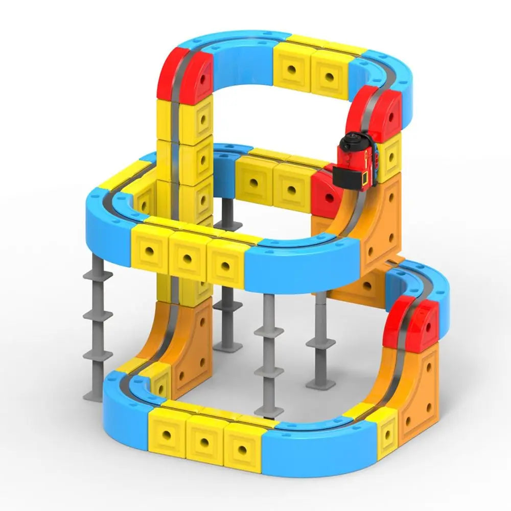 Magnetic Train Track Playset with Smooth Gliding Action