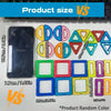 Comparison of various sizes and colors of magnetic building blocks for STEM learning.