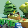 Dinosaur Transport Truck Playset with 12 Figures and 2 Mini Cars