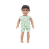 Bear Print Casual Outfit for 43 cm Baby Dolls