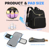 Foldable 4-in-1 Diaper Bag Backpack with Changing Pad