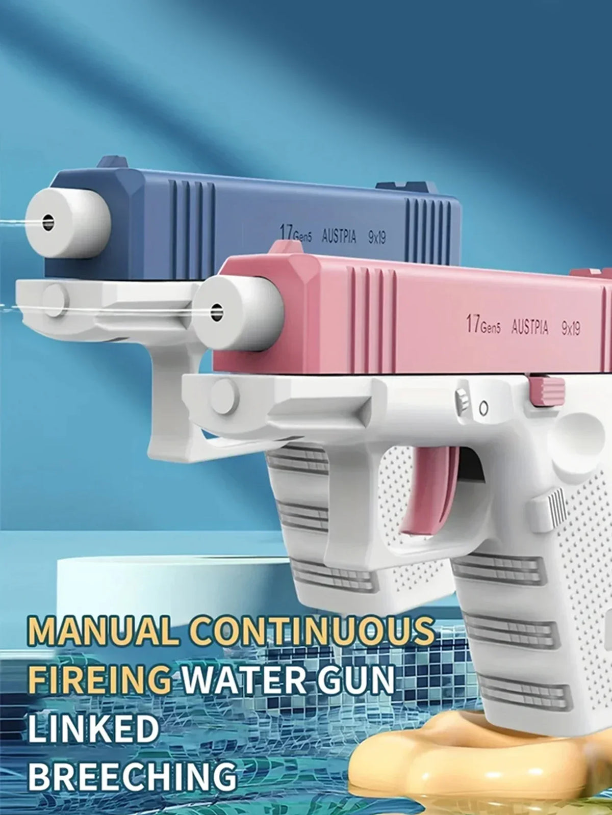 High-Capacity Pressurized Water Blaster for Outdoor Fun