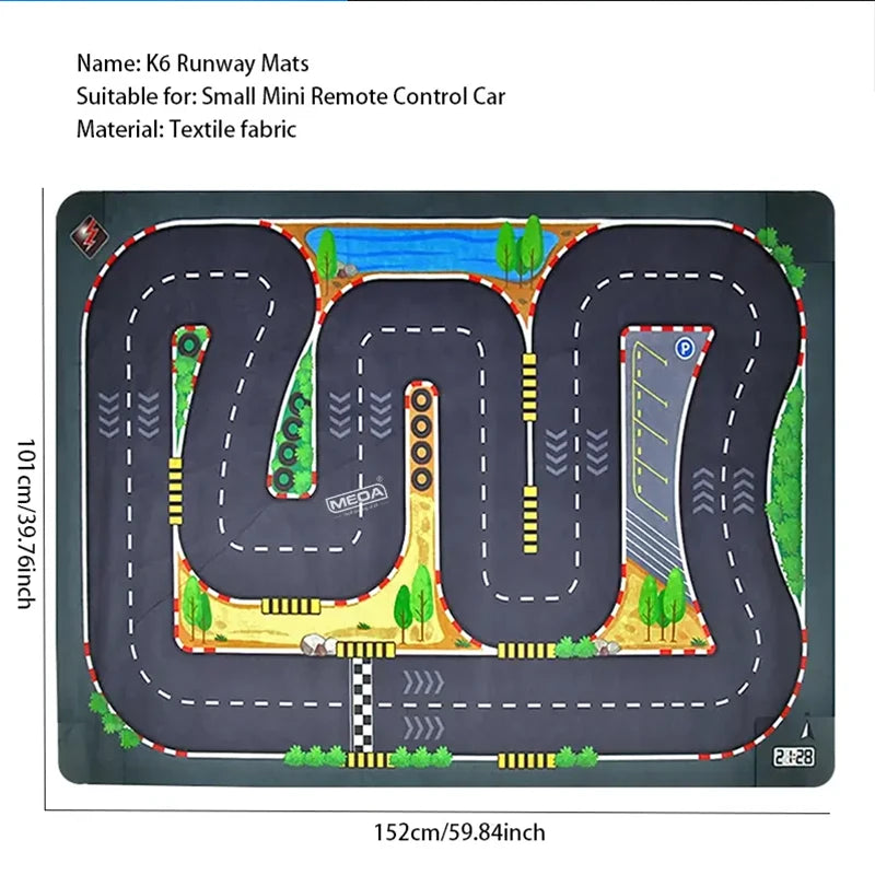 K6 Runway Mats textile fabric for a small mini remote control car