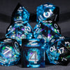 Liquid Core Dice Set for Dungeons & Dragons | Sharp Edge Resin RPG Dice
