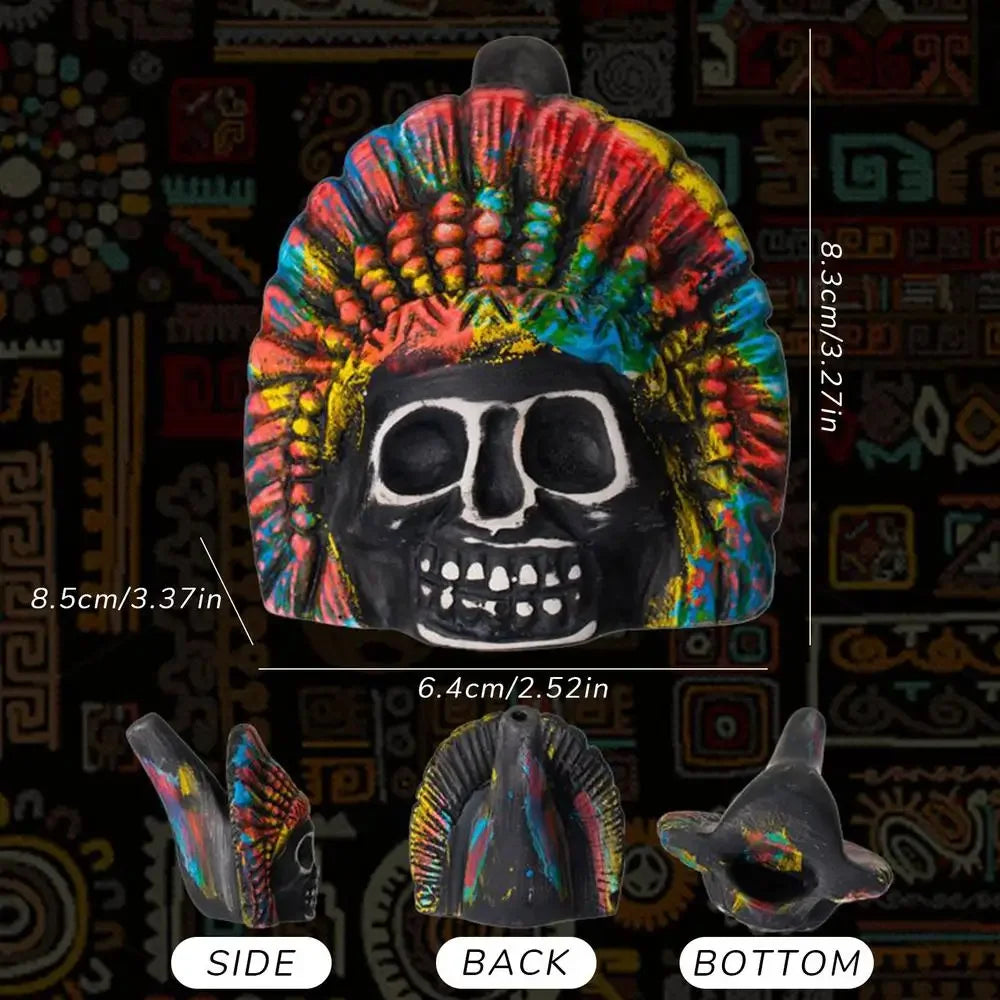 Aztec Death Whistle Skull Noise Maker