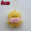 Adorable Plush Cartoon Keychain – Soft Pink Mini Pendant