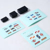 RC Car Scale Accessory Set – Surfboard, Kayak, and Roadblock Decorations