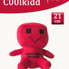 A red plush toy resembling a character from Forsaken game, measuring 21 cm.