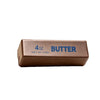 A rectangular brown butter squishy stress relief toy labeled 4oz net wt 113g