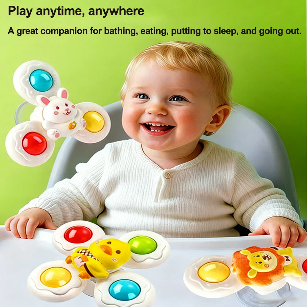 Suction Cup Spinner Toy for Baby Bath & Play