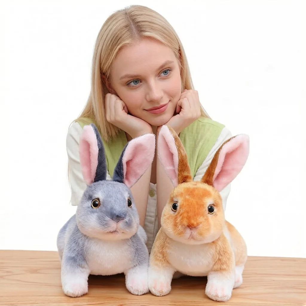 Lifelike Plush Bunny Rabbit Stuffed Animal