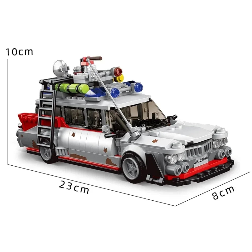 ECTO-1 Style Ghost Bus Building Block Kit – 636 Pieces