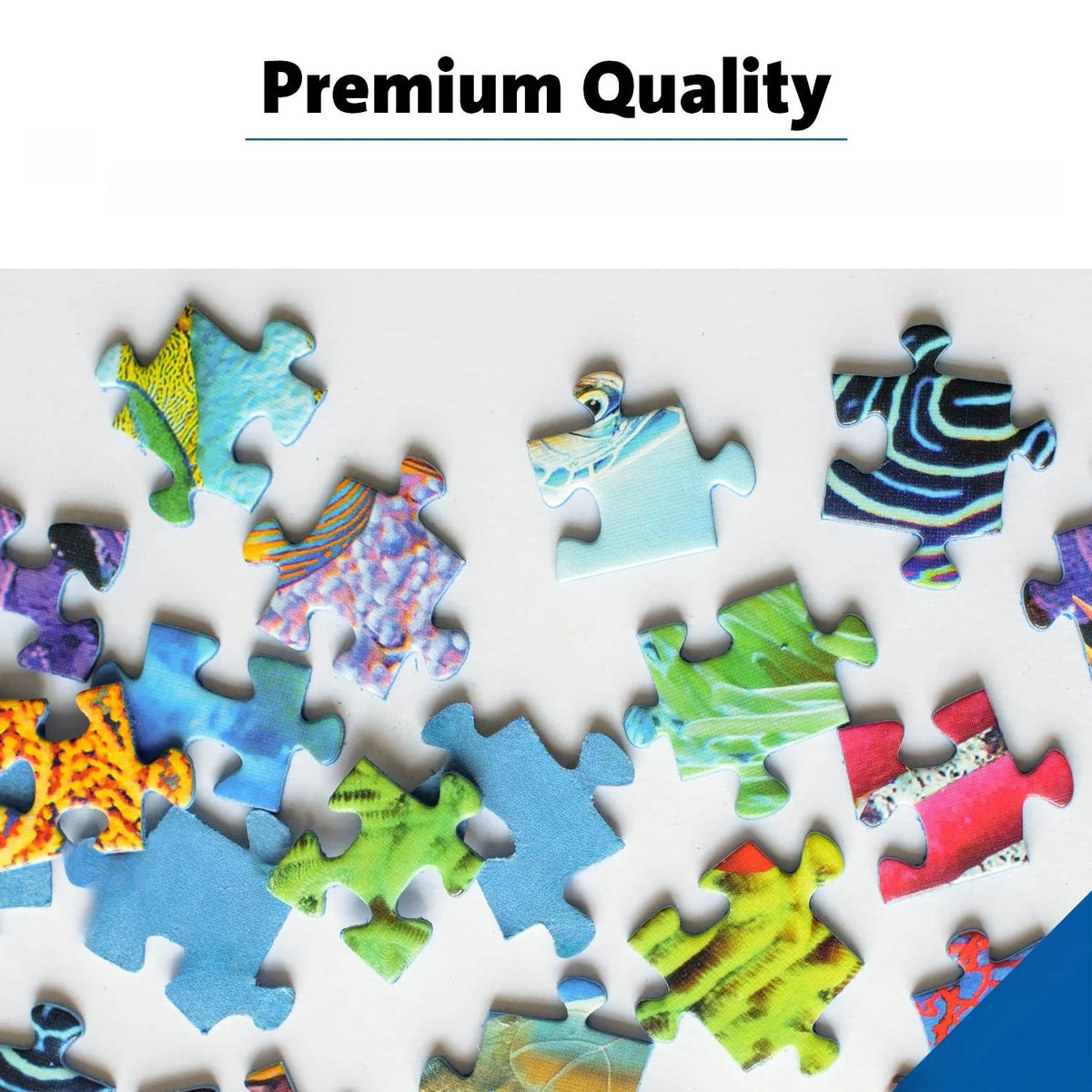 A collection of colorful abstract aesthetic jigsaw puzzles for adults featuring various shapes and patterns.