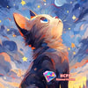 Starry Sky Cat 5D Diamond Painting Kit