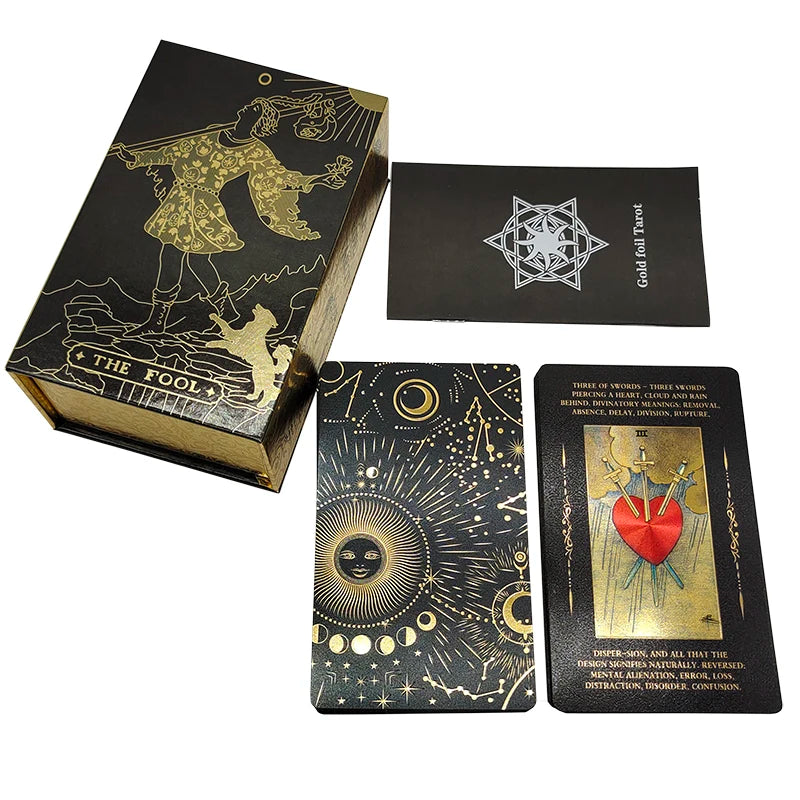 Gold Foil Rider Waite Tarot Deck