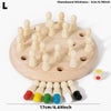 Wooden Color Memory Chess Game for Kids
