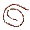 A strand of reddish-brown Austrian faceted crystal beads for jewelry making
