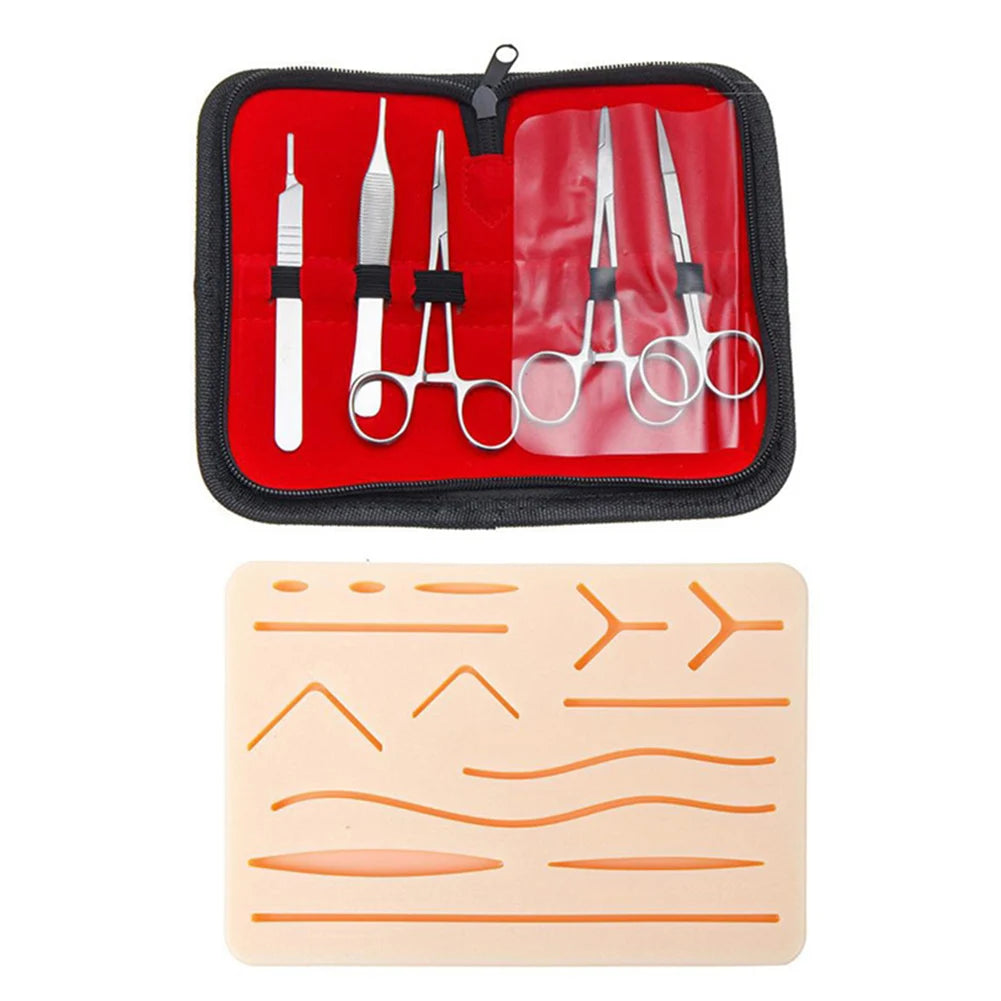 Suture Practice Kit with Reusable Skin Pad for Medical Training
