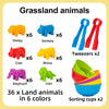 Dinosaur Counting and Sorting Toy Set for Toddlers
