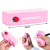 عجينة مضغ pink على شكل فراولة لتخفيف التوتر ولعبة محفز