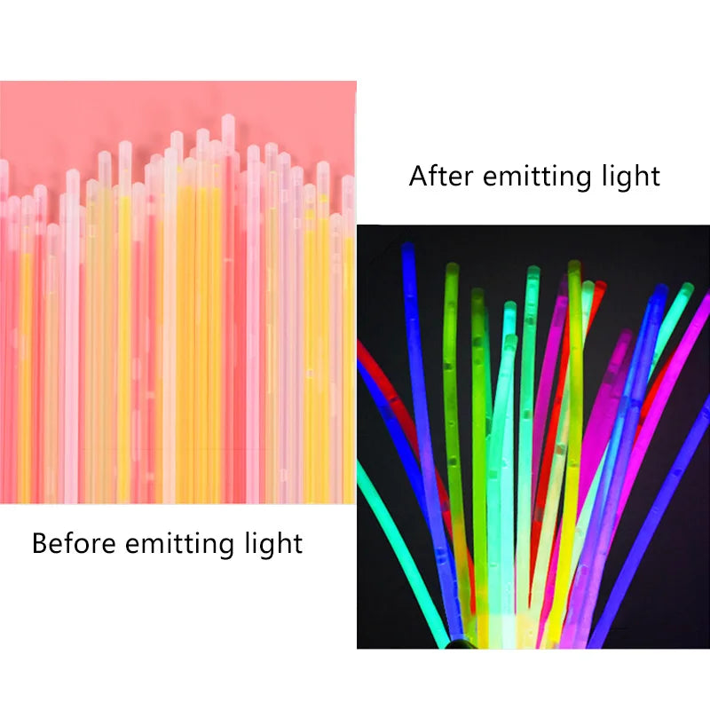 Multicolor Glow Sticks for Parties and Events