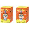 A yellow box for a Crybaby Vacation Mode On vinyl plush pendant blind box featuring a cute character.