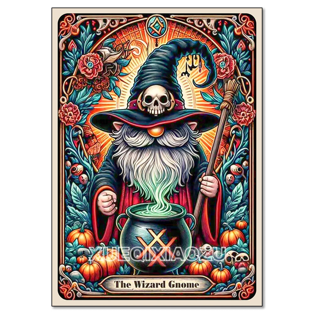 Witch Tarot Diamond Painting Kit - DIY Full Drill Craft for Home Decor