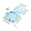 Light blue diamond painting organizer tray with a lid and a small accessory piece