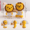 Handmade Crochet Lion Doll with Card