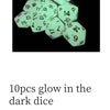 Glow-in-the-Dark Dice Set of 10